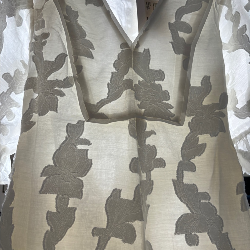 Tanya taylor gabriela floral cotton poplin dress. Don’t have stain on back.